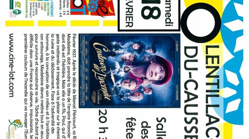 Cinéma le samedi 18 février à 20h30 à Lentillac